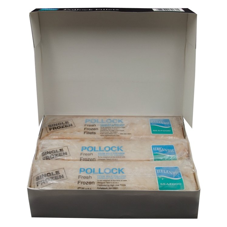 ICELANDIC POLLOCK FILLET SKINLESS CELLO WRAPPED