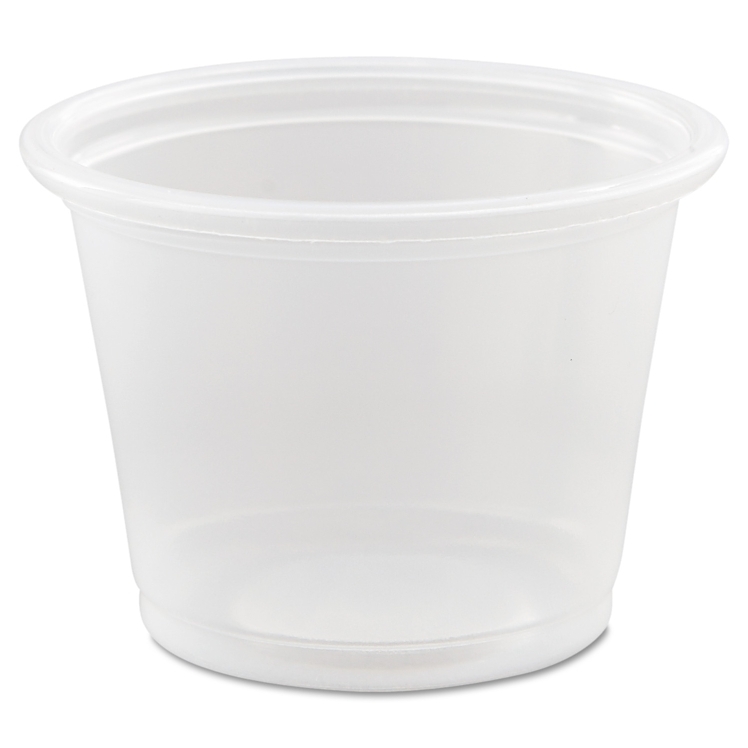 DART PORTION CUP PLASTIC CLEAR LID FOR 0.5 - 1 OZ