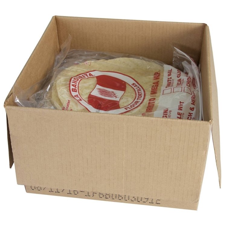 LA BANDERITA GARLIC PESTO FLOUR TORTILLA 12 INCH