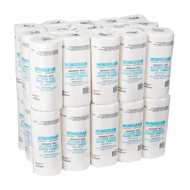 MONOGRAM TOWEL, PAPER 8.75 X 11 PERFORATED ROLL