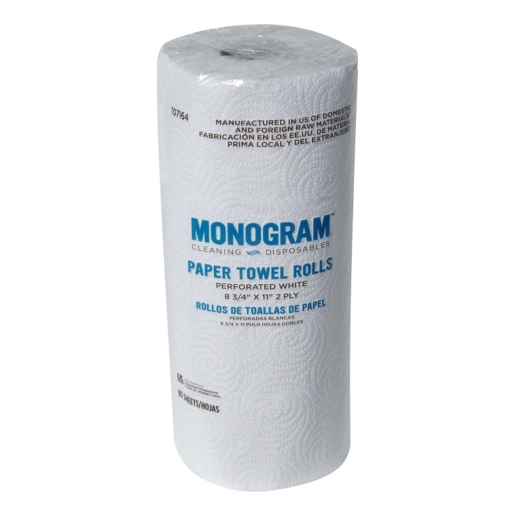 MONOGRAM TOWEL, PAPER 8.75 X 11 PERFORATED ROLL