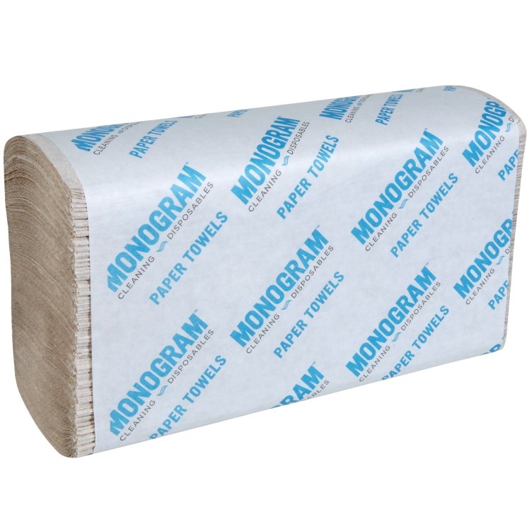 MONOGRAM TOWEL PAPER 9.13X9.38 MULTIFOLD WHITE