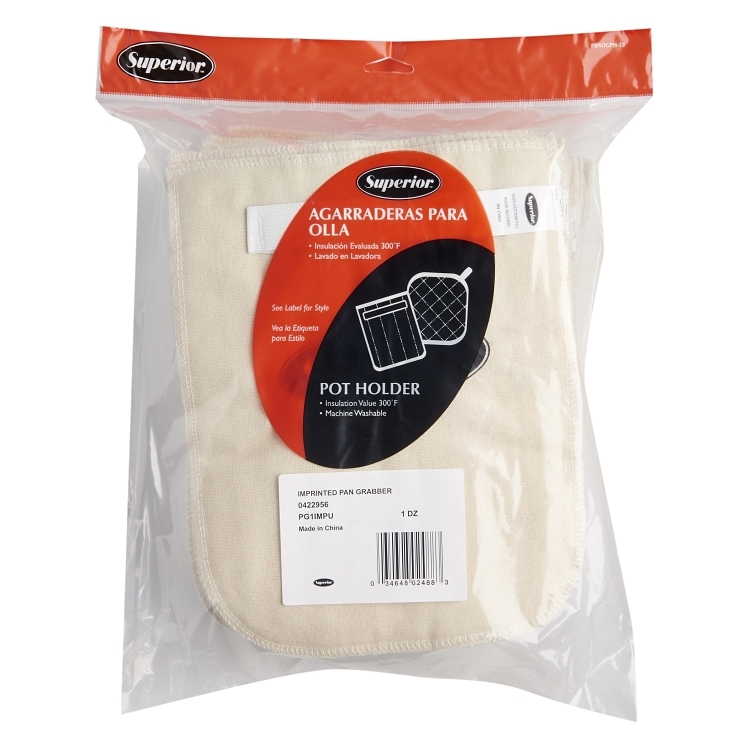 SUPERIOR / CES GRABBER, PAN 8.5X11 INCH 100% COTTON