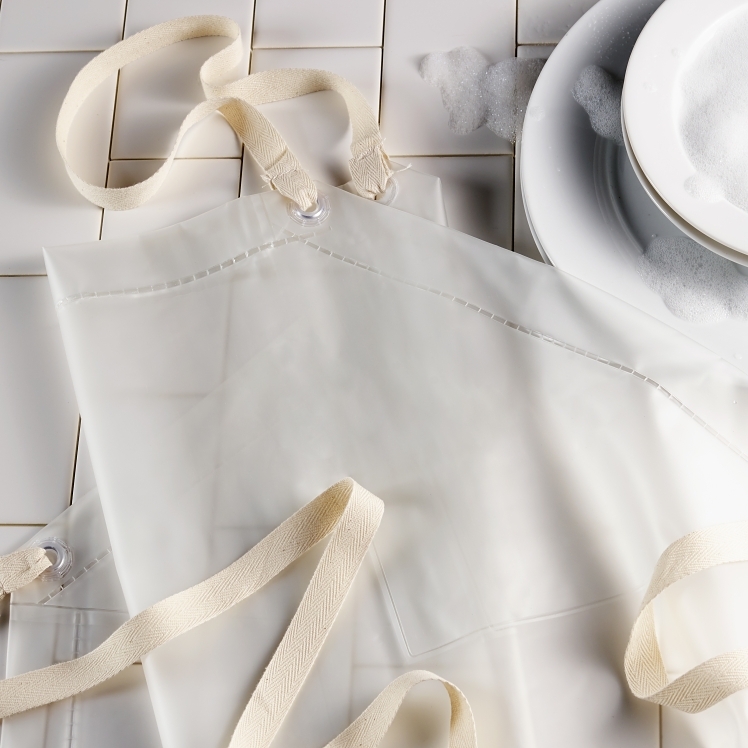 SUPERIOR / CES DISHWASHING APRON 34X47 VINYL CLEAR