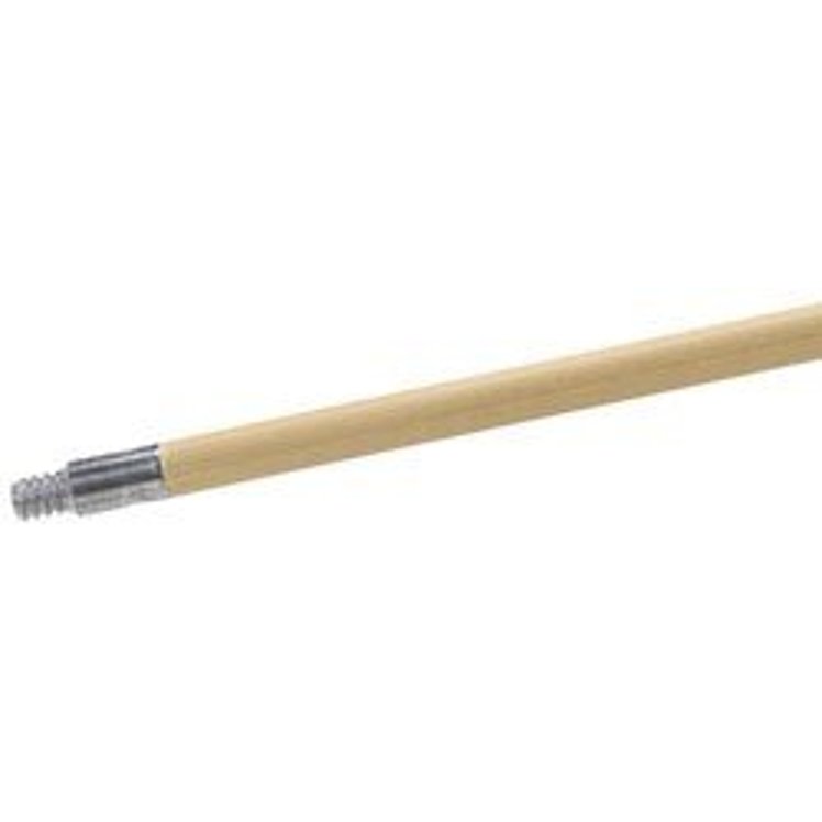 CARLISLE FOODSERVICE PRODUCTS HANDLE BROOM 60 INCH WOOD THREADED WITH METAL TIP