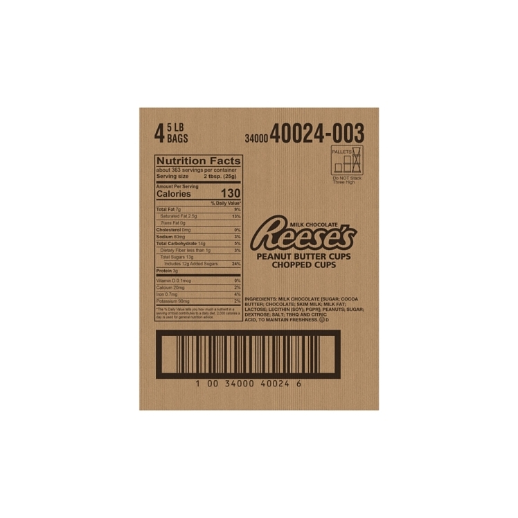 REESE'S CHOPPED PEANUT BUTTER CUPS