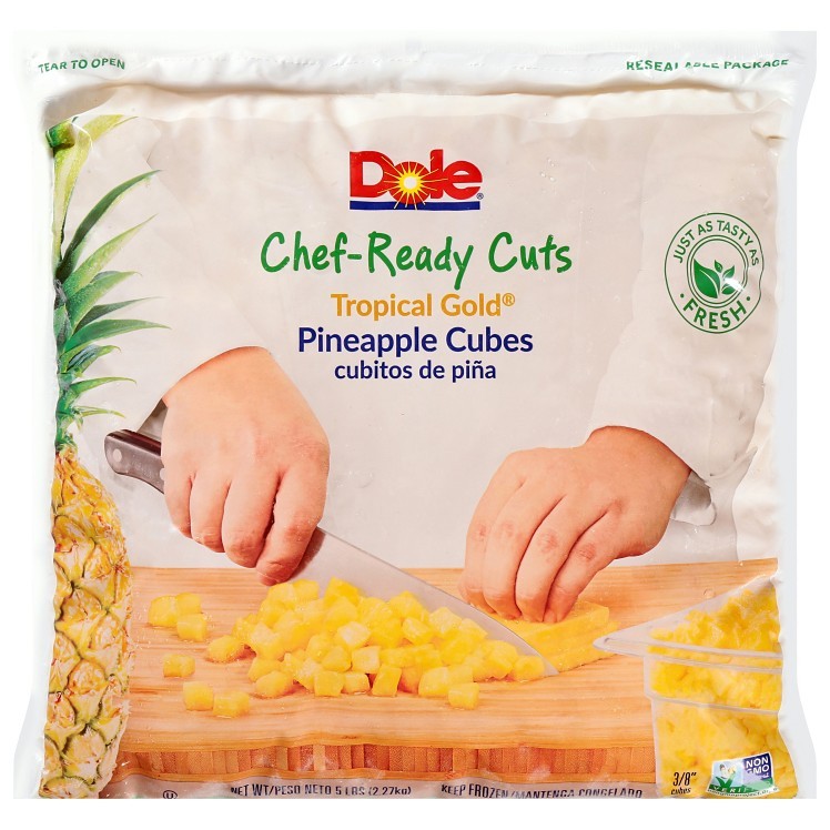 DOLE PACKAGED PINEAPPLE CUBES FROZEN