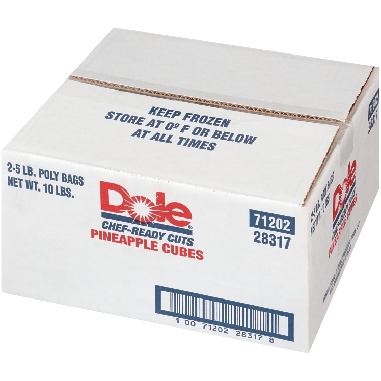 DOLE PACKAGED PINEAPPLE CUBES FROZEN