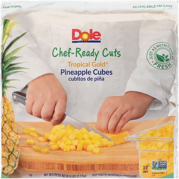 DOLE PACKAGED PINEAPPLE CUBES FROZEN