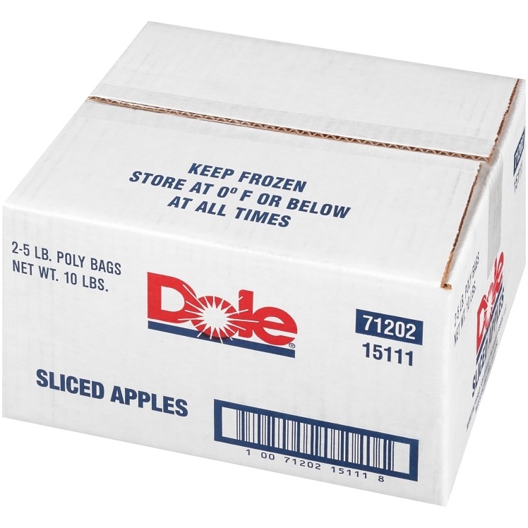 DOLE PACKAGED DOMESTIC FROZEN SLICED APPLE