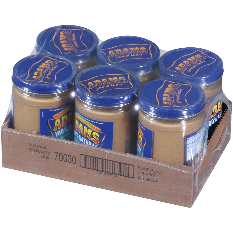 ADAMS PEANUT BUTTER 100% NATURAL CREAMY