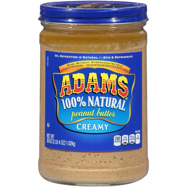 ADAMS PEANUT BUTTER 100% NATURAL CREAMY
