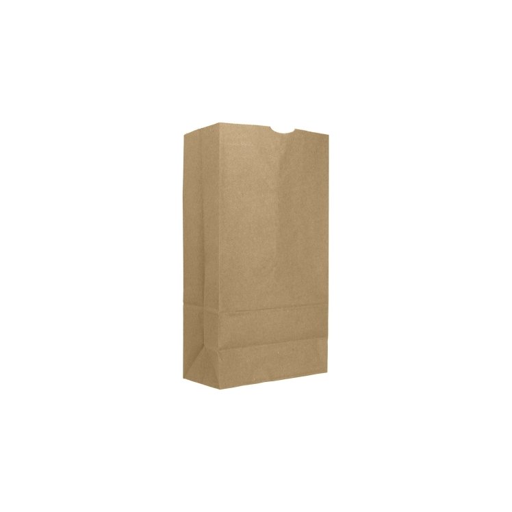 MONOGRAM GROCERY BAGS NATURAL 4 POUND