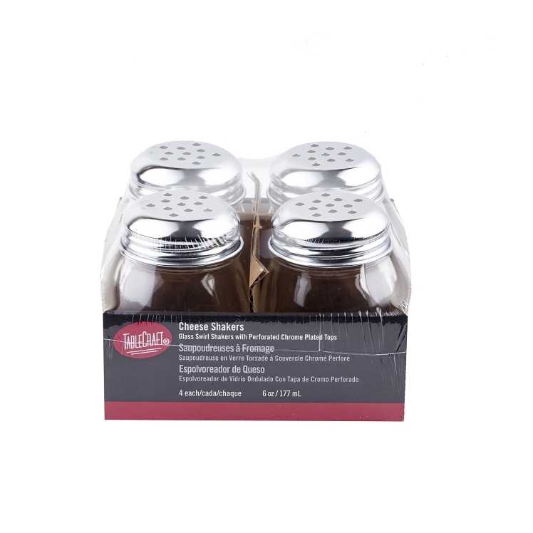 TABLECRAFT SHAKER CHEESE 6 OUNCE GLASS SWIRL WITH