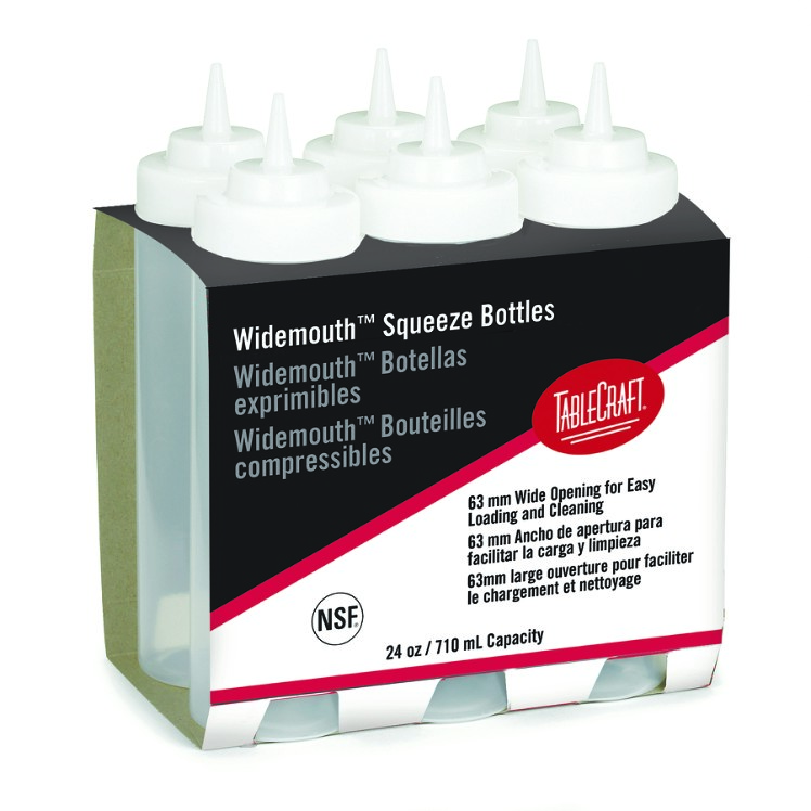 TABLECRAFT DISPENSER SQUEEZE BOTTLE 24 OUNCE POLYETHYLENE