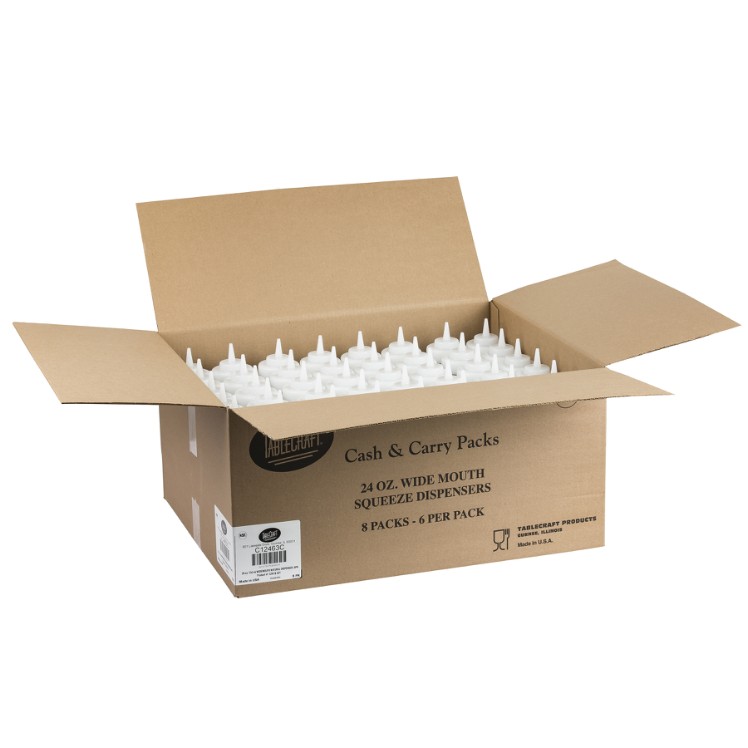TABLECRAFT DISPENSER SQUEEZE BOTTLE 24 OUNCE POLYETHYLENE