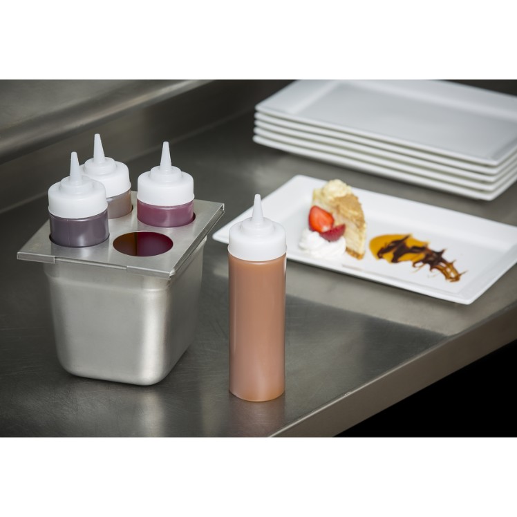 TABLECRAFT DISPENSER, SQUEEZE BOTTLE 12 OUNCE POLYETHYLENE