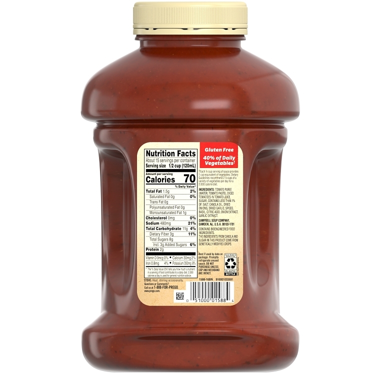 PREGO ITALIAN STYLE SPAGHETTI SAUCE