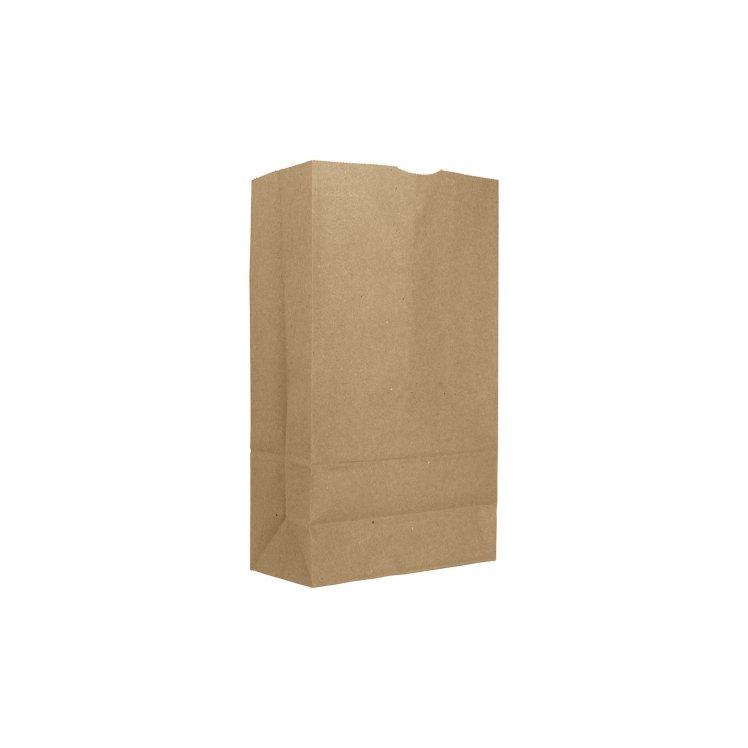 MONOGRAM 6 LB BROWN KRAFT PAPER GROCERY BAGS