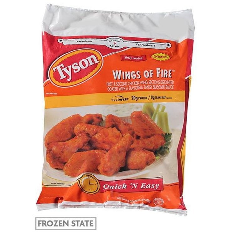 TYSON FULLY COOKED WINGS OF FIRE