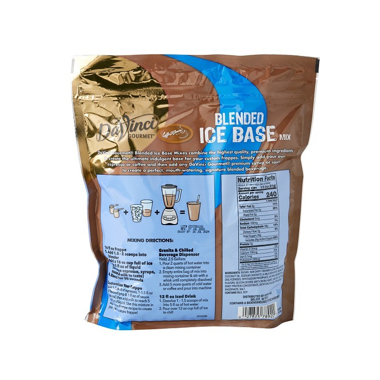 CAFFE D'AMORE DA VINCI GOURMET VANILLA FREEZE BASE MIX