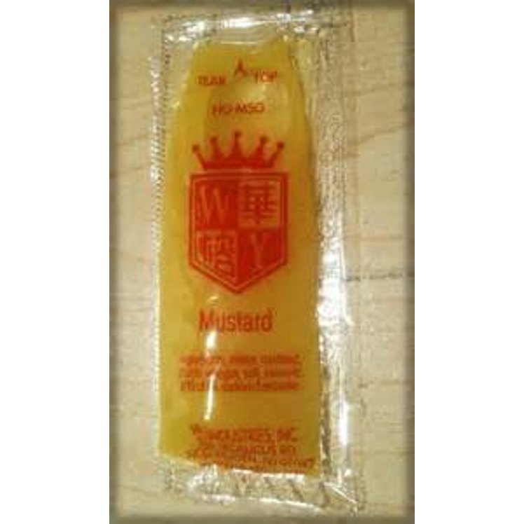 WY INDUSTRIES SAUCE, MUSTARD SINGLE SERVE POUCH