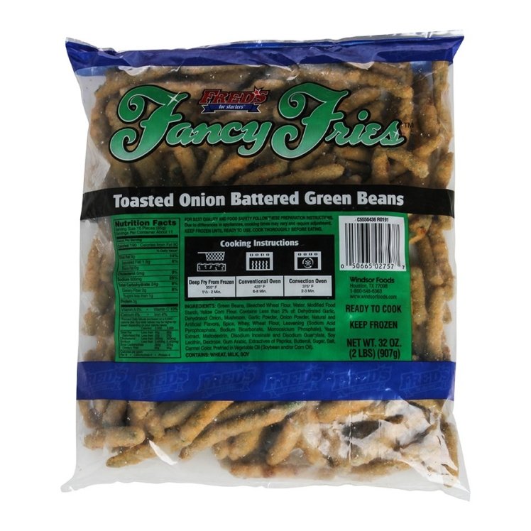 FREDS TOASTED ONION BATTERED GREEN BEANS
