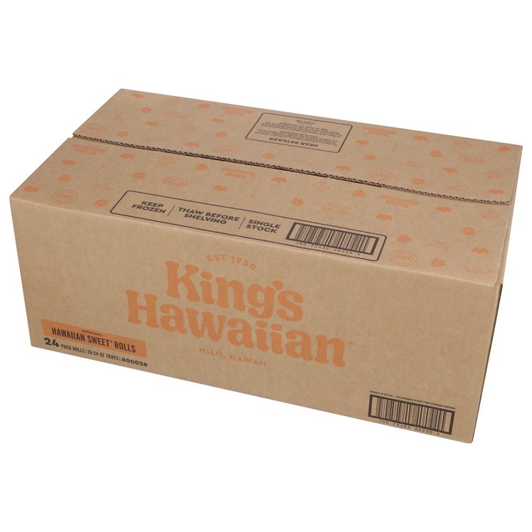 KINGS HAWAIIAN BAKERY SWEET ROLLS 24 COUNT
