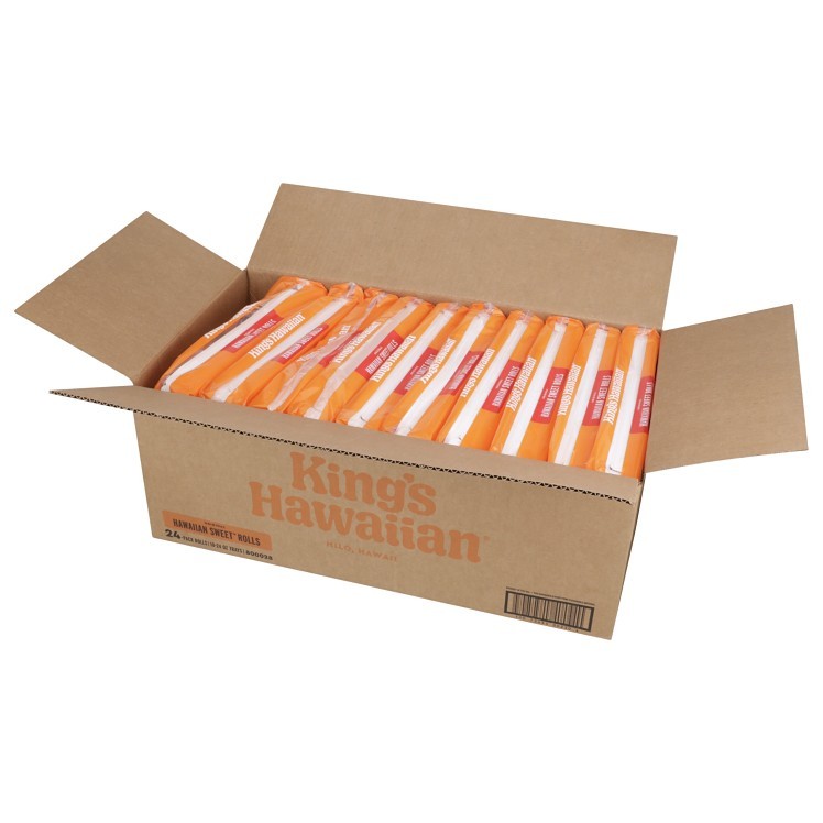 KINGS HAWAIIAN BAKERY SWEET ROLLS 24 COUNT