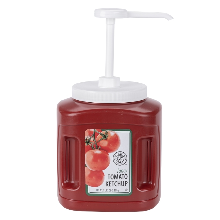 MONARCH FANCY TOMATO KETCHUP 33% SHELF STABLE PLASTIC JUG WITH PUMP