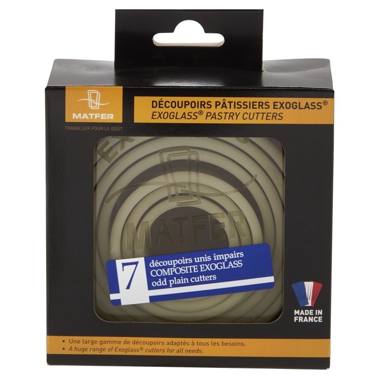 Matfer 7 Piece Dough Cutter Set 1.38-3.75 Inch