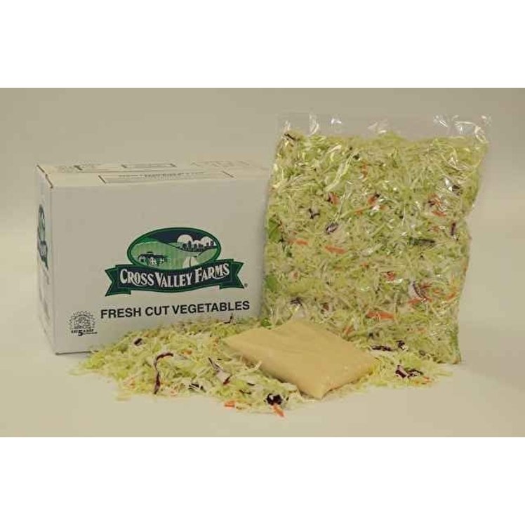 CROSS VALLEY FARMS COLESLAW MIX SHREDDED 1/8 CABBAGE GREEN