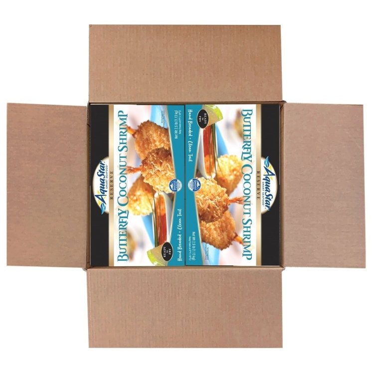 AQUA STAR COCONUT BREADED BUTTERFLY SHRIMP 16-20
