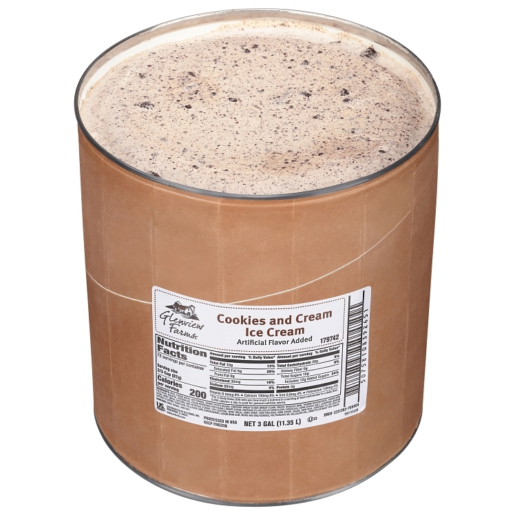 GLENVIEW FARMS ICE CREAM COOKIES & CREAM