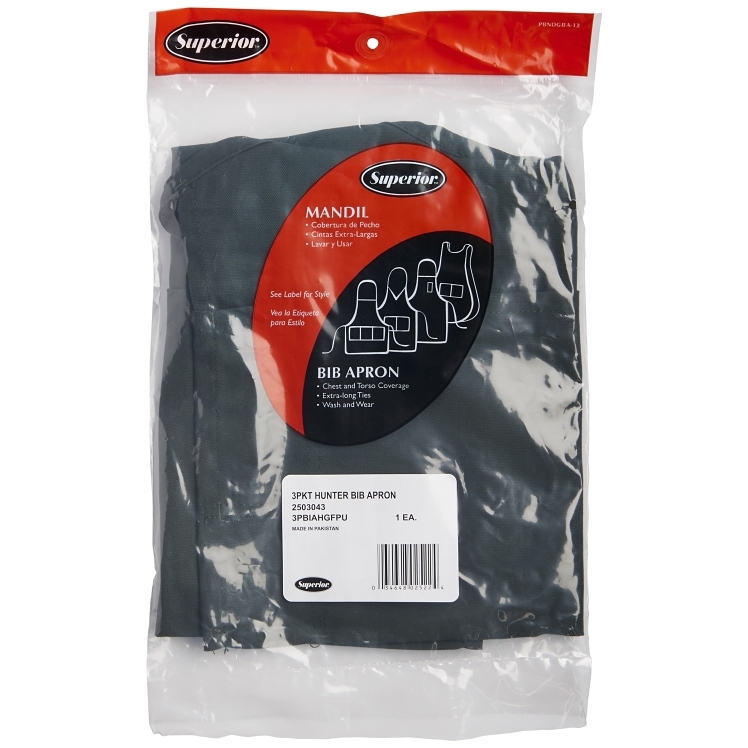 SUPERIOR / CES APRON, BIB 65/35 COTTON 28X27
