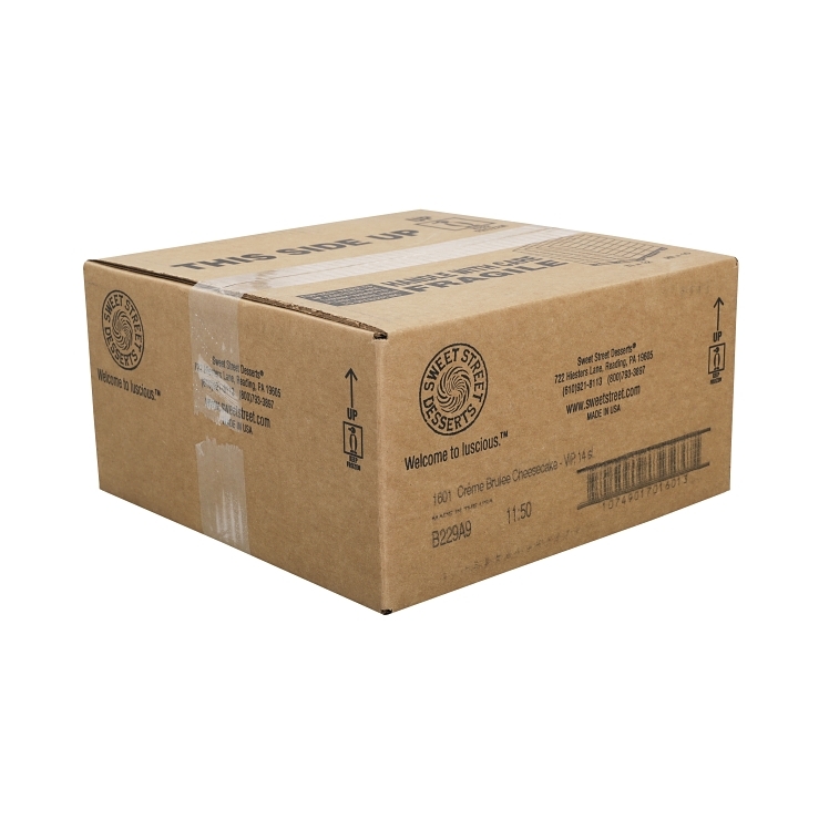 SWEET STREET CREME BRULEE CHEESECAKE  14 SLICES