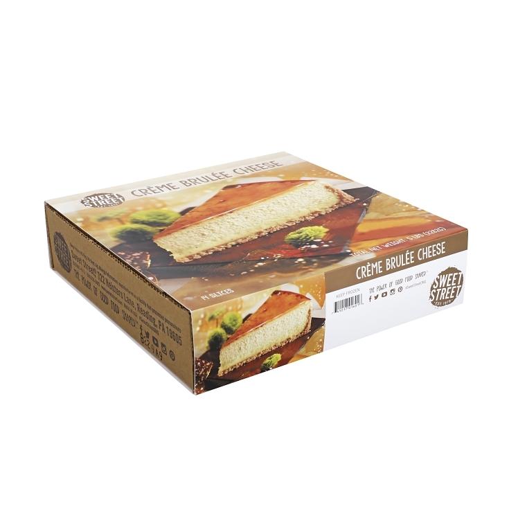 SWEET STREET CREME BRULEE CHEESECAKE  14 SLICES