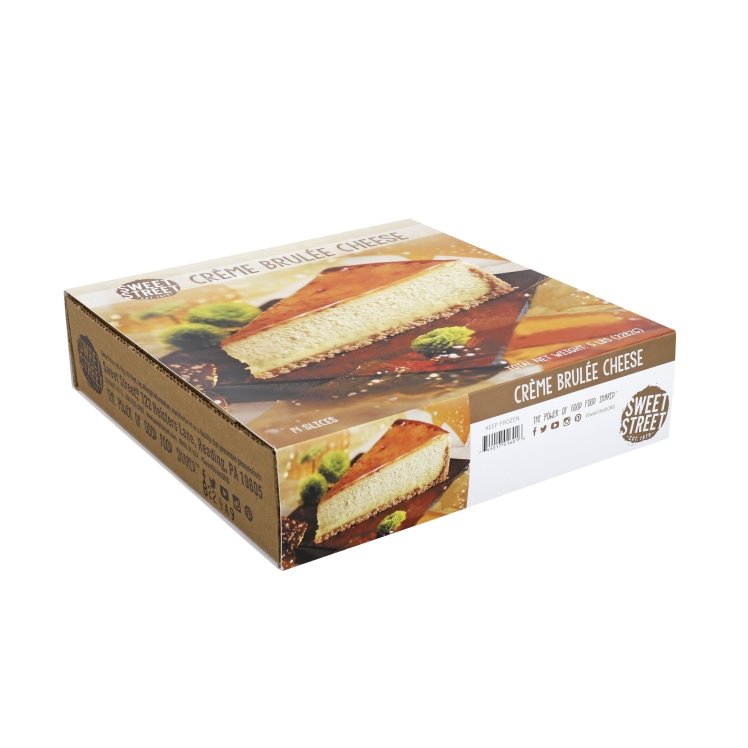 SWEET STREET CREME BRULEE CHEESECAKE  14 SLICES