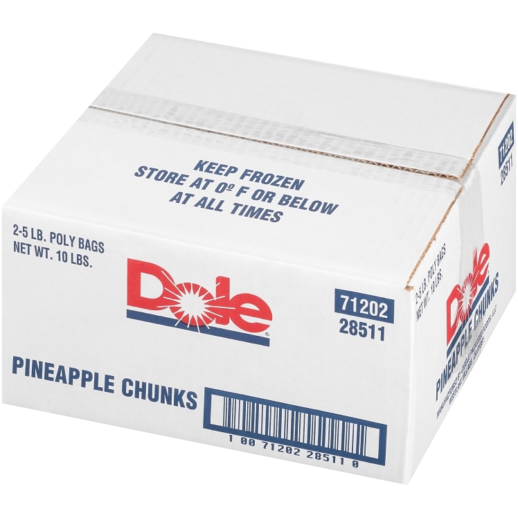 Dole Packaged Frozen Pineapple Chunks
