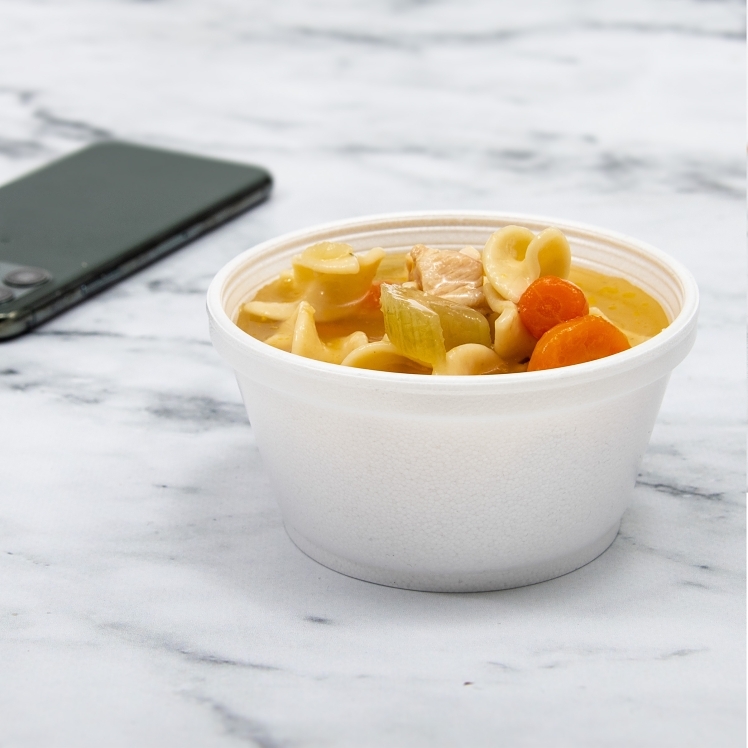 DART SQUAT FOAM FOOD CONTAINER 8 OZ