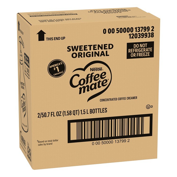 COFFE-MATE LIQUID SWEETENED ORIGINAL CREAMER SHELF STABLE WITH PUMP