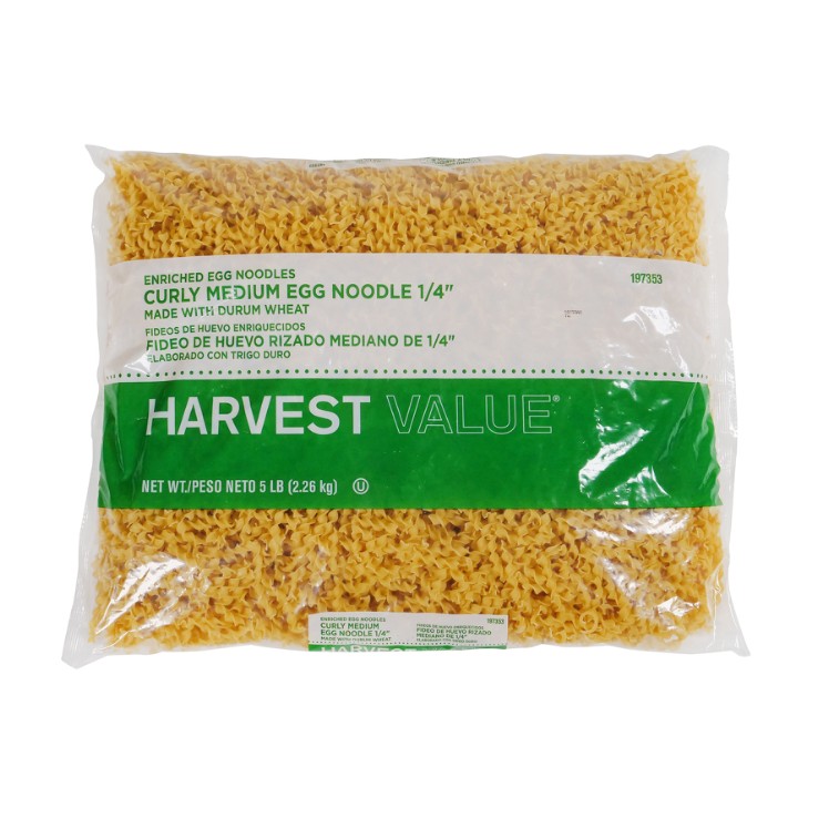 HARVEST VALUE NOODLE EGG CURLY 1/4 MEDIUM