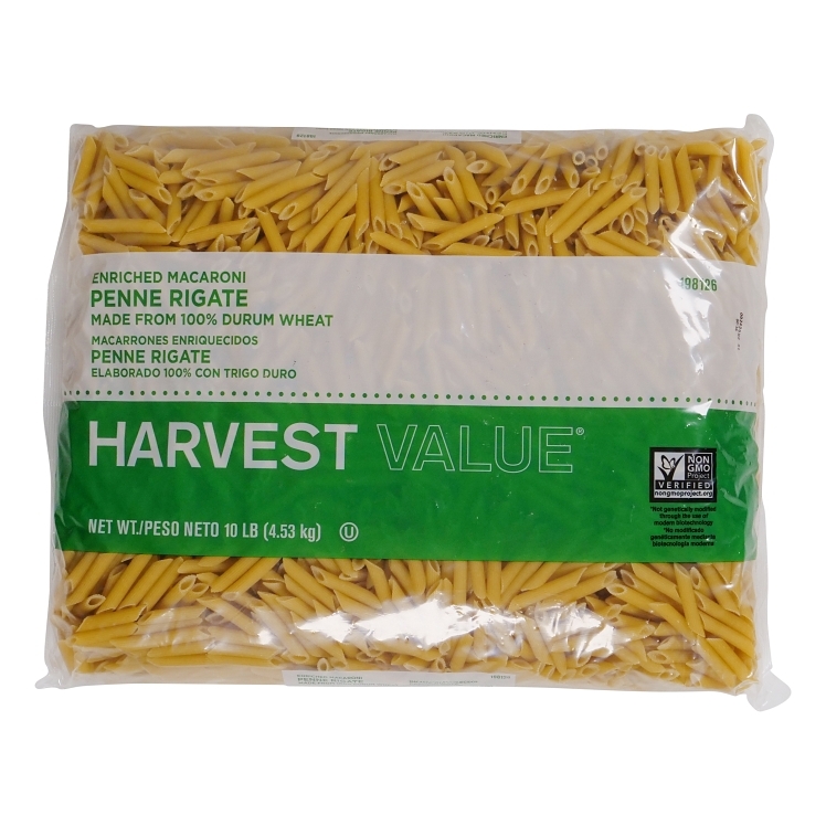 HARVEST VALUE PASTA PENNE RIGATE SHELF STABLE