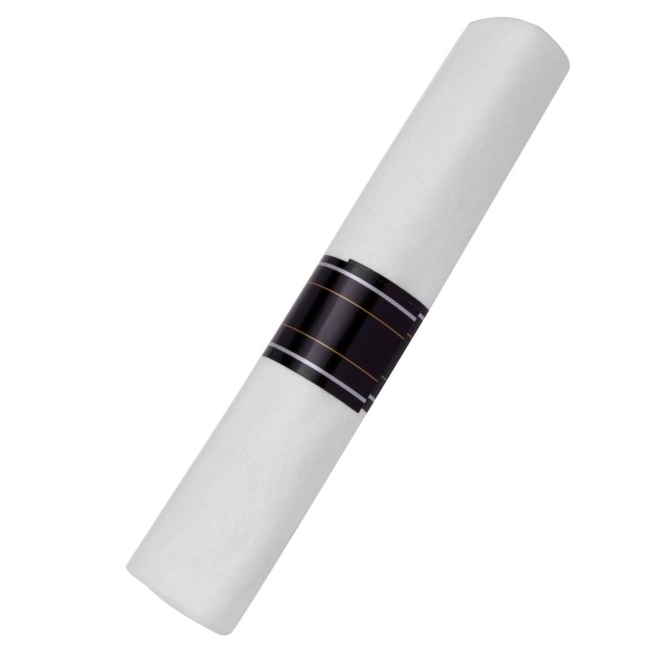 WNA COMET REFLECTIONS WHITE NAPKIN ROLL WITH CUTLERY KIT