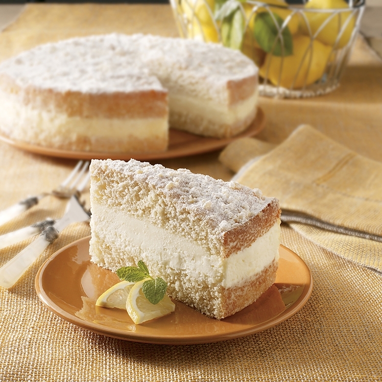 DEVONSHIRE LAYERED LEMON ITALIAN CREAM CAKE 10 INCHES UNSLICED