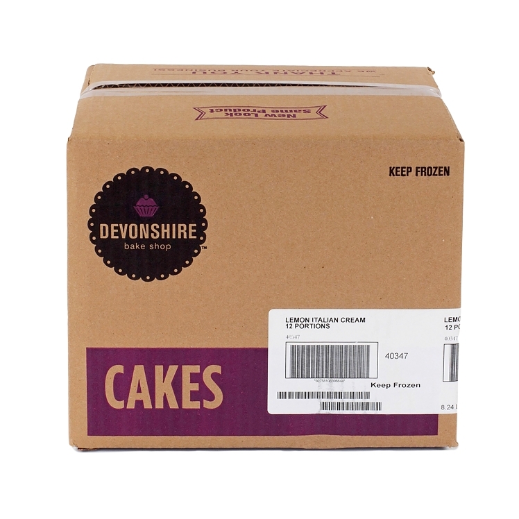 DEVONSHIRE LAYERED LEMON ITALIAN CREAM CAKE 10 INCHES UNSLICED