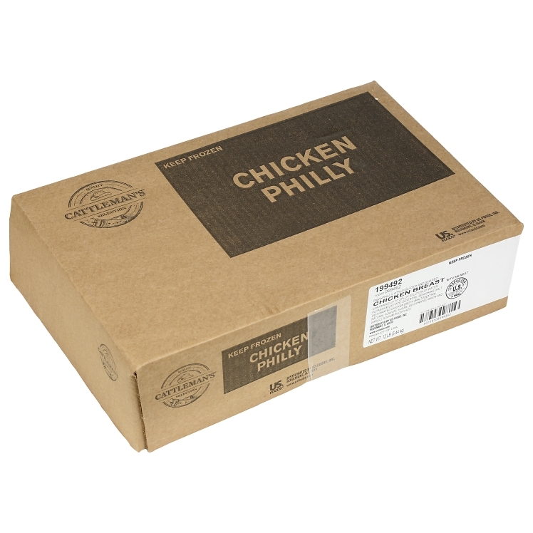 CATTLEMAN'S SELECTION CHICKEN PHILLY PUCK BREAST MEAT RAW 4 OZ PORTIONS