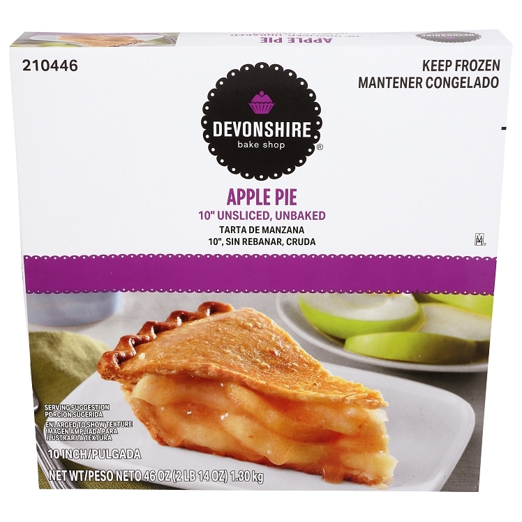 DEVONSHIRE APPLE PIE RAW 10 INCHES FROZEN UNSLICED