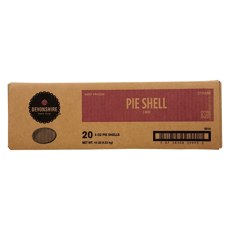 DEVONSHIRE RAW FROZEN 9 INCH PIE SHELL