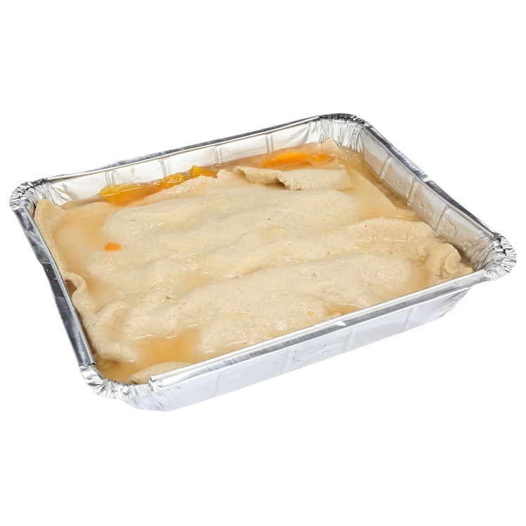 DEVONSHIRE PEACH COBBLER RAW FROZEN IN FOIL PAN